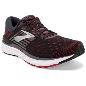 Brooks Men’s Transcend 6 Running Shoes in Black/Ebony/Red